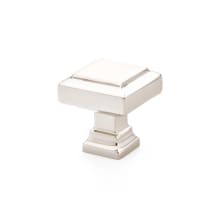Geometric Square 1-5/8 Inch Square Cabinet Knob from the Geometric Collection - 10 Pack