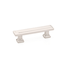 Geometric Rectangular 4 Inch Center to Center Bar Cabinet Pull from the Geometric Collection - Pack of 25