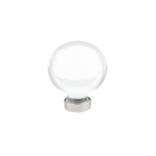 Bristol 1 Inch Round Cabinet Knob from the Glass Collection - 10 Pack