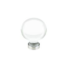 Bristol 1 Inch Round Cabinet Knob from the Glass Collection - 10 Pack