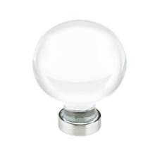 Bristol 1-1/4 Inch Round Cabinet Knob from the Glass Collection - 10 Pack
