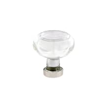 Georgetown 1-1/4 Inch Mushroom Cabinet Knob from the Glass Collection - 25 Pack