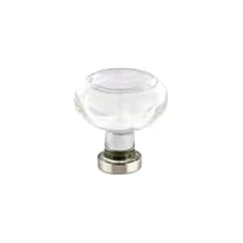 Georgetown 1-1/4 Inch Mushroom Cabinet Knob from the Glass Collection - 25 Pack