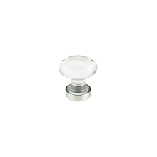 Hampton 1-3/4 Inch Oval Cabinet Knob from the Glass Collection - 10 Pack
