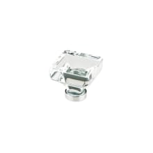 Lido 1-5/8 Inch Square Cabinet Knob from the Glass Collection - Pack of 10