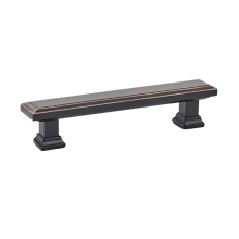 Geometric Rectangular 5 Inch Center to Center Bar Cabinet Pull from the Geometric Collection - Pack of 10