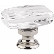 Windsor Glass 1-5/8 Inch Rectangular Cabinet Knob