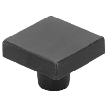 Rustic Modern 1-5/8 Inch Square Cabinet Knob from the Sandcast Bronze Collection