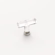 Modern 2-1/8 Inch T-Knob from the Glass Collection
