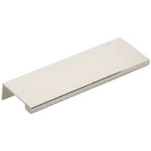 Modern Edge 4 Inch Center to Center Finger Cabinet Pull from the Contemporary Collection