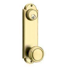 Delaware Series Single Cylinder Keyed Entry Set with 9 Inch Tall Backplate From the American Classic Collection