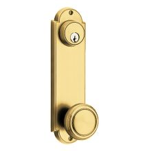 Delaware Series Single Cylinder Keyed Entry Set with 9 Inch Tall Backplate From the American Classic Collection