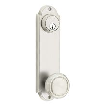 Delaware Series Double Cylinder Keyed Entry Set with 9 Inch Tall Backplate From the American Classic Collection