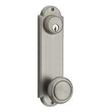 Delaware Series Double Cylinder Keyed Entry Set with 9 Inch Tall Backplate From the American Classic Collection