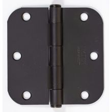 3.5" x 3.5" Plain Bearing 5/8" Radius Corners Mortise Hinge - Pair of Hinges