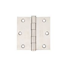 3.5" x 3.5" Stainless Steel Heavy Duty Square Corner Plain Bearing Door Hinge - Pair