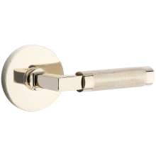 Knurled Passage Door Lever Set from the SELECT Brass Collection with CF Mechanism