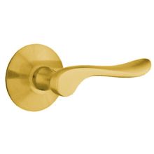 Luzern Passage Door Lever Set from the Brass Modern Collection with the CF Mechanism