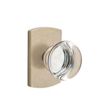 Providence Crystal Privacy Door Knob with CF Mechanism and Sandcast Bronze Rosette