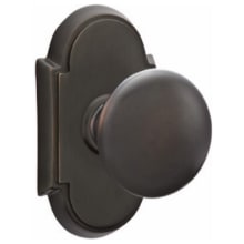 Providence Passage Door Knob Set with Type 8 Rose and CF Mechanism from the Classic Brass Collection