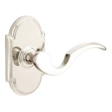 Cortina Brass Modern Passage Door Leverset with the CF Mechanism