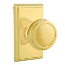 Norwich Classic Brass Privacy Door Knobset with the CF Mechanism