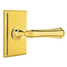 Wembley Brass Modern Privacy Door Leverset with the CF Mechanism
