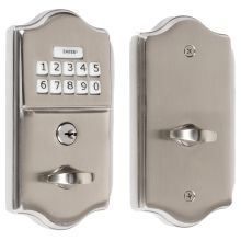 Single Cylinder Solid Brass Electronic Deadbolt from the Brass Collection