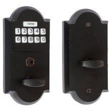 Single Cylinder Cast Bronze Electronic Deadbolt from the Sandcast Bronze Collection