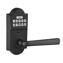 Electronic Keypad Single Cylinder Door Lever Set from the Sandcast Bronze Collection