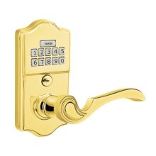 Single Cylinder Solid Brass Storeroom/Gate Function Electronic Leverset from the Brass Collection