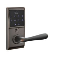 EMTouch Electronic Keypad Leverset from the Brass Modern Collection
