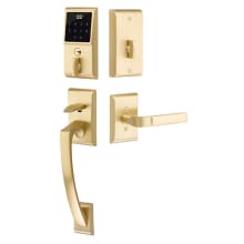 EMTouch Electronic Keypad Handleset from the Brass Modern Collection