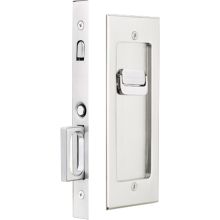 7-1/4" Height Privacy Pocket Door Mortise Lock from the Modern Rectangular Collection