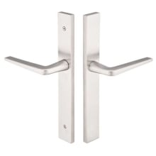 Stainless Steel Door Configuration 5 Thumbturn Multi Point Narrow Trim Lever Set with European Cylinder Below Handle