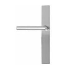 Stainless Steel Door Configuration 6 Thumbturn Multi Point Narrow Trim Lever Set with American Cylinder Below Handle