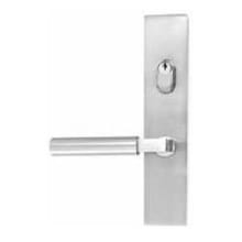 Stainless Steel Door Configuration 7 Keyed Entry Multi Point Trim Lever Set with American Cylinder Above Handle