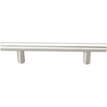 Stainless 4 Inch Center to Center Bar Cabinet Pull from the Stainless Steel Collection - 10 Pack