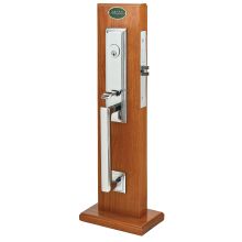 Manhattan Style UL Mortise Dummy Handleset from the Classic Brass Collection