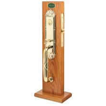 Regency Style UL Mortise Dummy Handleset from the Designer Brass Collection