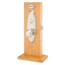 Memphis Style Single Cylinder Panic Proof UL Mortise Entry Set from the Classic Brass Collection