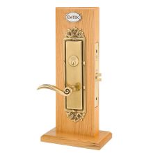 Regency Style Single Cylinder Panic Proof UL Mortise Entry Set from the Designer Brass Collection