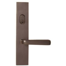 Sandcast Bronze Door Configuration 4 Keyed Entry Multi Point Trim Lever Set with American Cylinder Above Handle