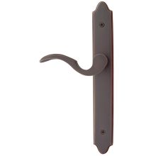 Classic Brass Door Configuration 6 Inactive Multi Point Narrow Trim Lever Set with American Cylinder Below Handle
