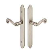 Classic Brass Door Configuration 1 Patio Multi Point Trim Lever Set with American Cylinder Below Handle