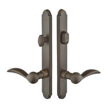 Sandcast Bronze Door Configuration 3 Passage Multi Point Narrow Arched Trim Lever Set with American Cylinder Above Handle