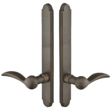 Sandcast Bronze Door Configuration 3 Passage Multi Point Arched Trim Lever Set with American Cylinder Above Handle