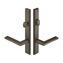 Sandcast Bronze Door Configuration 3 Thumbturn Multi Point Narrow Trim Lever Set with American Cylinder Above Handle