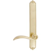 Designer Brass Door Configuration 2 Inactive Multi Point Narrow Trim Lever Set with American Cylinder Above Handle