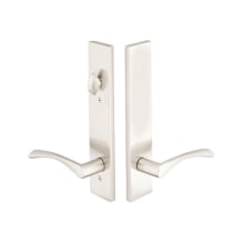 Brass Modern Door Configuration 4 Thumbturn Multi Point Trim Lever Set with American Cylinder Above Handle